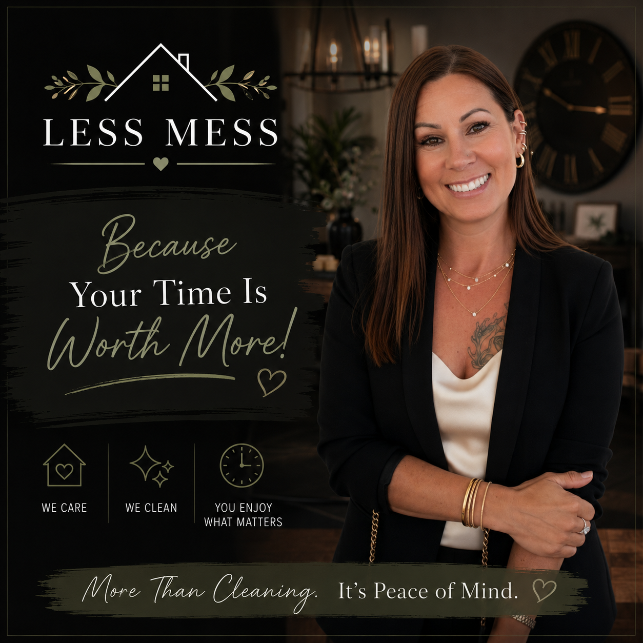Jerri, owner of Less Mess